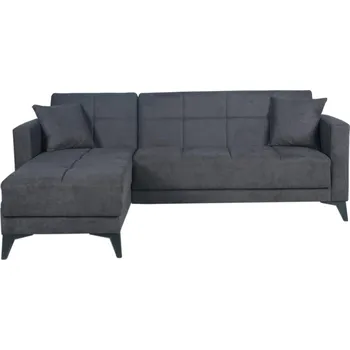 Sedací souprava Rozkládací rohová sedačka s ÚP KALANTI, barva antracit