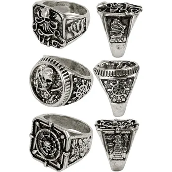 Sada 3 pirátských prstenů