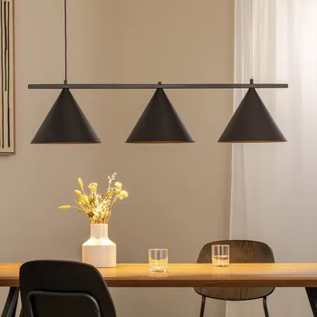 Eko-Light Závěsné svítidlo Capital, černé, 3 světla, Ø 32 cm, GX53 - Stínidlo - Ø 32 cm, výška 21 cm černá 3 x 11 W LED - Doprava zdarma