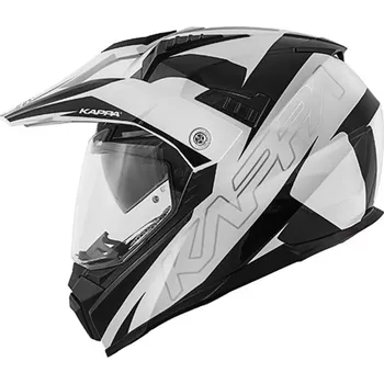Helma na motorku KAPPA KV30 Enduro Flash helma černá/bílá
