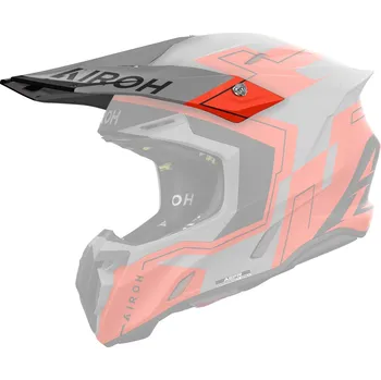 Kšilt pro helmu Airoh Twist 3 Dizzy fluo oranžový matný