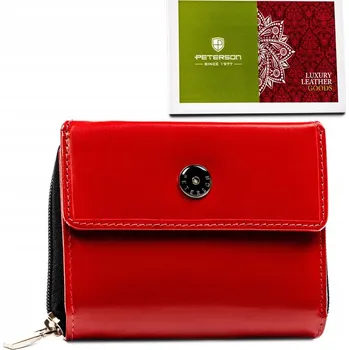Peterson peněženka z pravé kůže červená - dámská