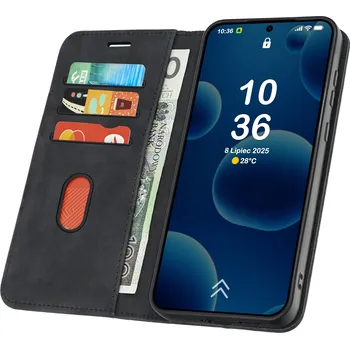 Pouzdro na mobilní telefon Flipové pouzdro KrainaGSM pro Xiaomi Redmi Note 14 Pro+ 5G, Redmi Note 14 Pro 5G černé