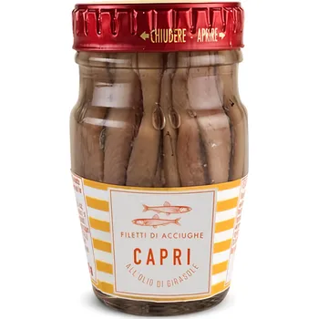 konzervovaná ryba Capri Ančovičky filety ve slunečnicovém oleji 80g