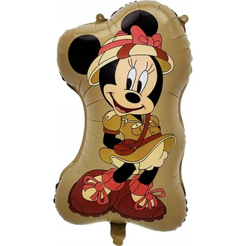 Balónek Fóliový balónek Minnie Safari – 42,5 x 68 cm (k nafouknutí heliem)