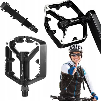 Pedál na kolo Platformové pedály West Biking W02085 černé