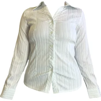 Dámská košile Dámská bavlněná košile bílá 19-913 Velikost: L