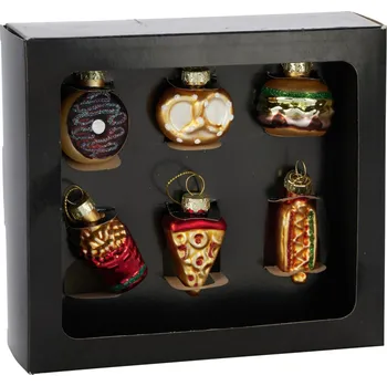 Vánoční dekorace Wonderful Christmas Sada vánočních skleněných ozdob