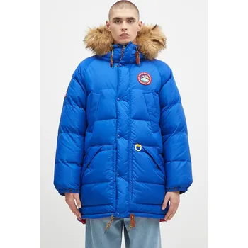 Oboustranná péřová bunda Polo Ralph Lauren Ripstop-Rev Talvi Parka, L, modrá, 55X
