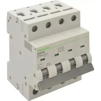 Jistič Tracon TDA-4C-2 Jistič, 4P, charakteristika C, 2A, C, 4P, 10kA (Tracon TDA-4C-2)