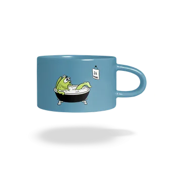 Bastard Poslední koupel hrnek makronka Blue Macaron