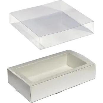 Dárková krabička Krabička na pralinky papír+obal plast 60x120, v.32mm (slonová břidlice) 1 ks/krabička