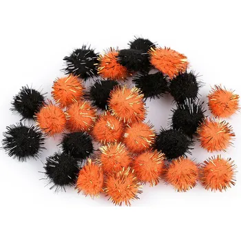 Bambulky s lurexem Ø15 mm, barva 5 mix Halloween