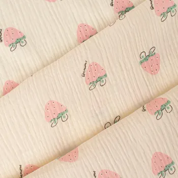 Dvojitá gázovina / mušelín JENNY jahůdky