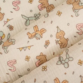 Dvojitá gázovina / mušelín JENNY pejskova oslava