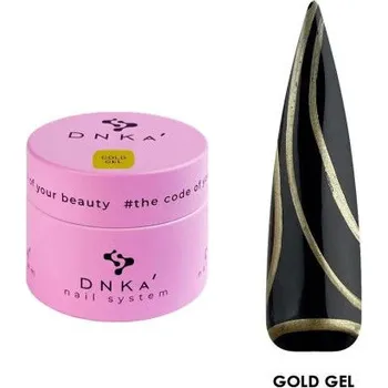 Lak na nehty DNKa' zdobiaci Gold Gel 5ml