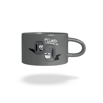 Bastard Pneumatiky hrnek makronka Grey Macaron