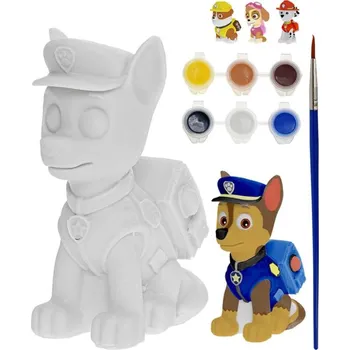 Výtvárné potřeby Paw Patrol Malování na figurku kreativní set s barvičkami 4 druhy porcelán