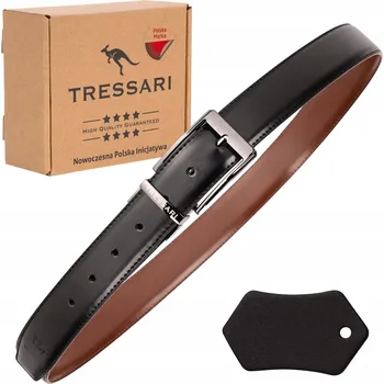 Opasek Kožený Opasek Pánský Černý Hnědý Ke Kalhotám Oboustranný 120 cm Kožený Pásek