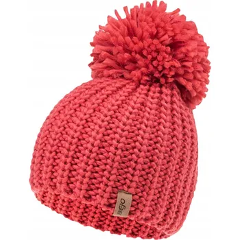 Čepice DĚTSKÁ ZIMNÍ ČEPICE S BAMBULKOU ROZA BEJO
