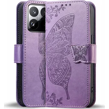 Pouzdro na mobilní telefon Flipové pouzdro Erbord pro Xiaomi 15T Pro fialové