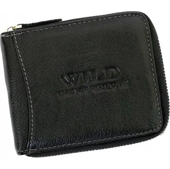Peněženka Wild peněženka z přírodní kůže černá - muž