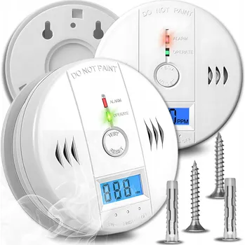 Detektor CO HLÁSIČ KOUŘE OXIDU UHELNATÉHO DETEKTOR SENZOR LCD ALARM