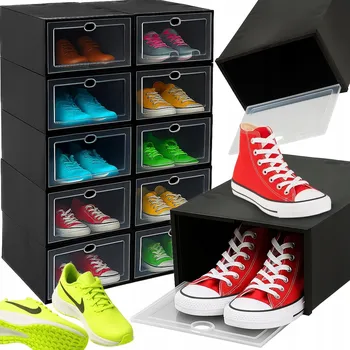 Botník Botník s výklopnými dvířky RETOO 23 x 14 x 32,8 cm černá