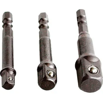 Gola sada Adaptér do vrtačky šestihranný sada 1/4" 3/8" 1/2"