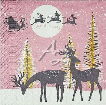 Papírový kapesník ubrousky 33x33cm/20ks 3vrstvé 84180 Vánoce