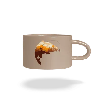 Bastard Kapitální úlovek hrnek makronka Brown Macaron