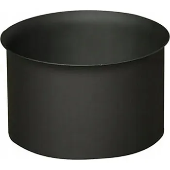 Kouřovod Kouřová zděř 180mm, tloušťka 1,5mm, černá lakovaná ocel