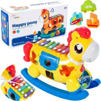 Houpací kůň Houpací koník se sortérem a činely