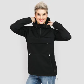 Dámská casual bunda Dámská černá softshell bunda Velikost: S