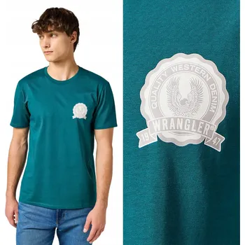 Tričko Wrangler GRAPHIC TEE 112355036 Deep Teal XXL