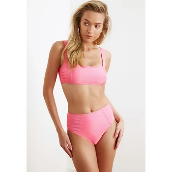 Dámská móda Trendyol Bikini Bottom - Pink - Plain Trendyol růžová 1491387