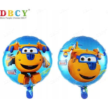 Balónek FÓLIOVÝ BALÓNEK SUPER WINGS NAROZENINY NA HELIU 45 cm
