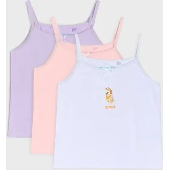 Dívčí oblečení Sinsay - Bavlněné tričko 3 pack Bluey - bílá - 876FZ-00X - 876FZ-00X-116