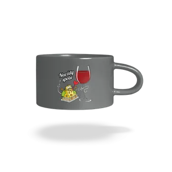 Bastard Navždy spolu hrnek makronka Grey Macaron