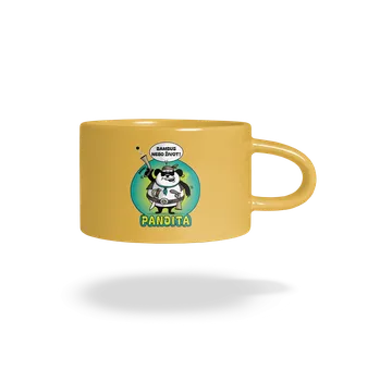 Bastard Pandita hrnek makronka Yellow Macaron