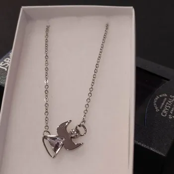 Náhrdelník JSB bijoux Ocelový náhrdelník s krystaly Swarovski anděl VIII