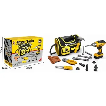 Sada nářadí MalPlay Sada nářadí Power Tools s vrtačkou a brašnou