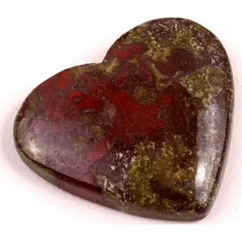 Přírodní kámen Kabošon Dragon Blood Jasper č.7229 (26x30x6mm)