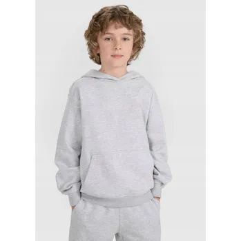 Chlapecká mikina 4F dětská mikina bavlna šedá, velikost 164