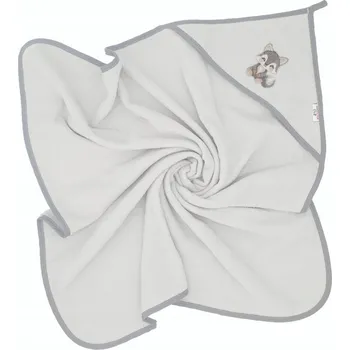 Prostěradlo Deka s kapucí Bocioland 100 x 100 cm šedá