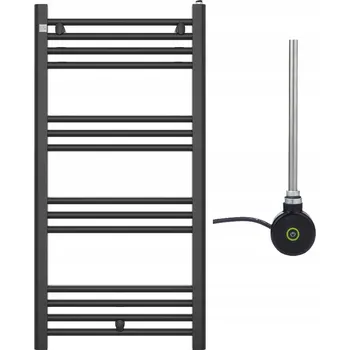 Radiátor Koupelnový radiátor vodní Granitan 440 W 500 x 1000 mm černý