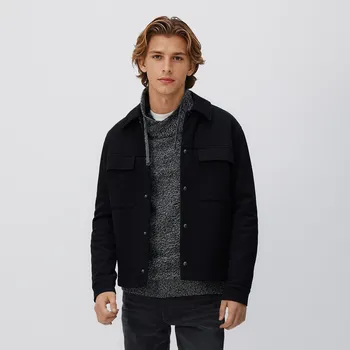 Pánský svetr Reserved - Svetr se širokým rolákem - černý - 951GC-99M - 951GC-99M-XL