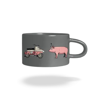 Bastard Praseta hrnek makronka Grey Macaron