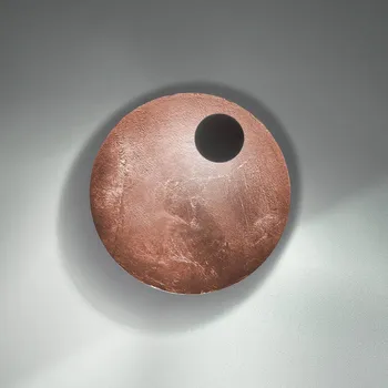 Lampička Knikerboker LED nástěnné světlo Pois, měď, Ø 25 cm, stmívatelné měď, černá 1 x 14 W LED - Doprava zdarma