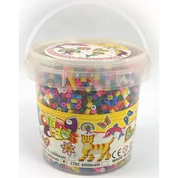 Dětské navlékací korálky MalPlay Zažehlovací korálky sada 8000 ks box